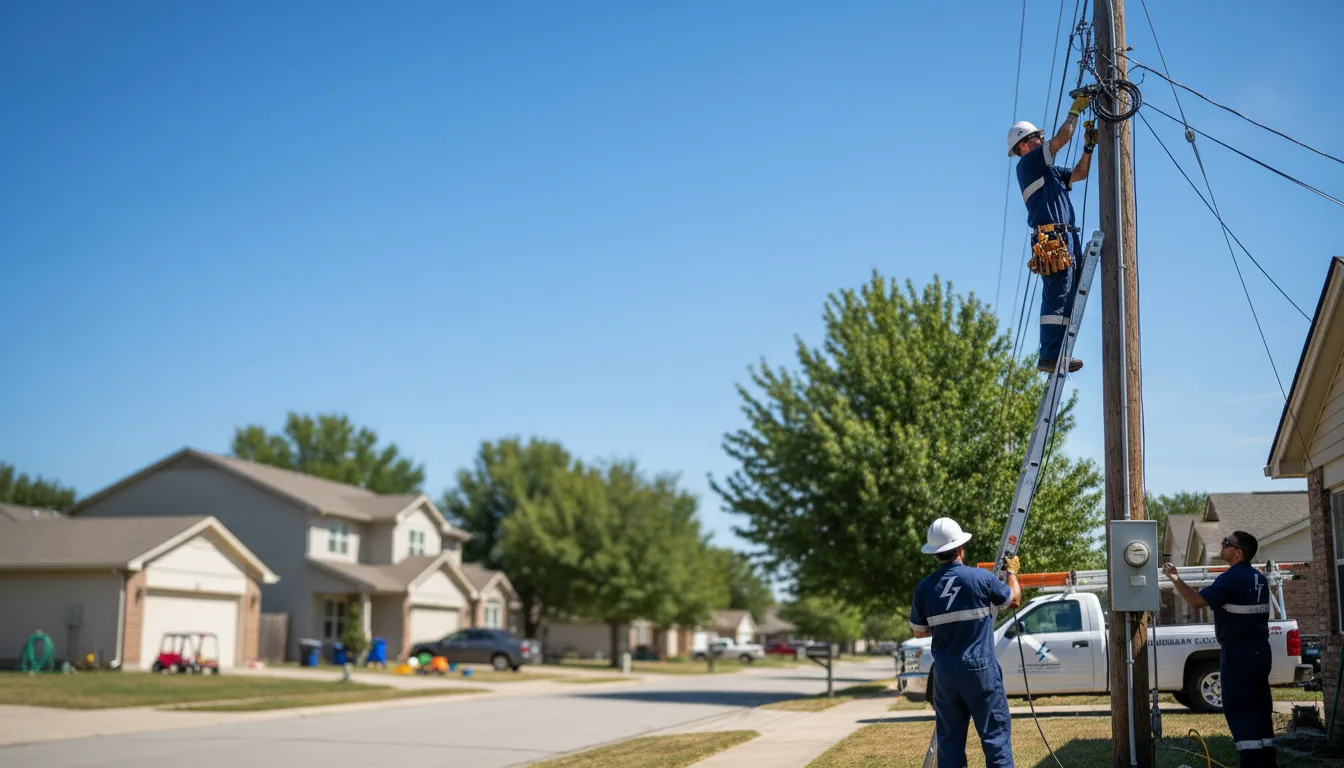 Residential electrician providing installation services in Guion, AR